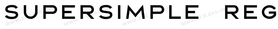 supersimple  regular字体转换